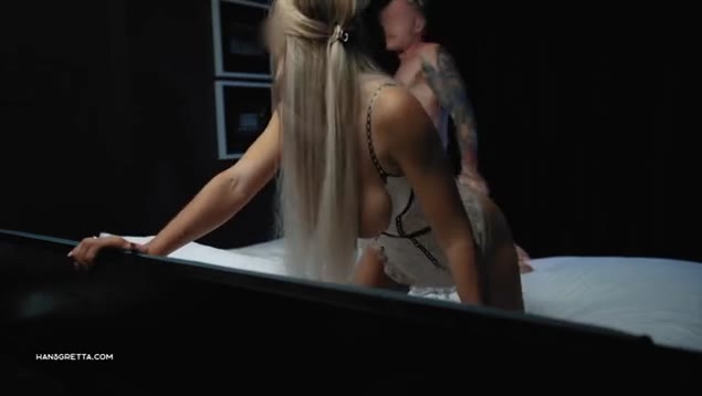 Beautiful Blonde with Big Tits Rides His Cock Hard