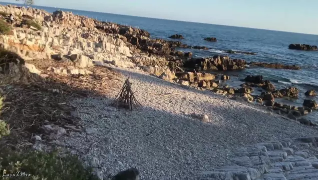 Fast Sex with a Hottie on a Public Beach in Sochi
