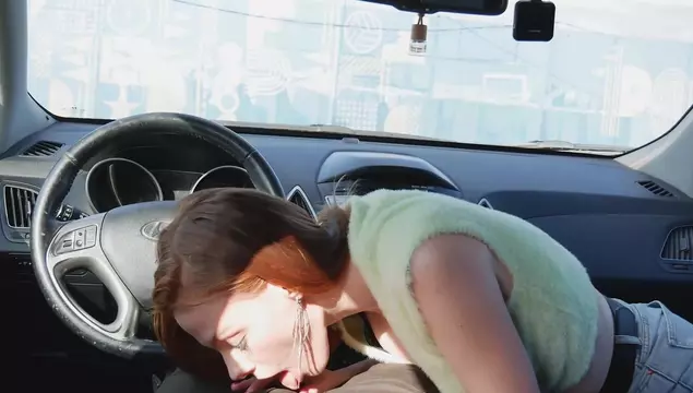 Stepdad Takes His Stepdaughter for a Drive So She Can Suck His Cock