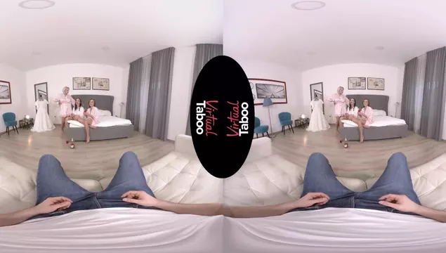 Bride's Bachelorette Group Sex – VR Porn