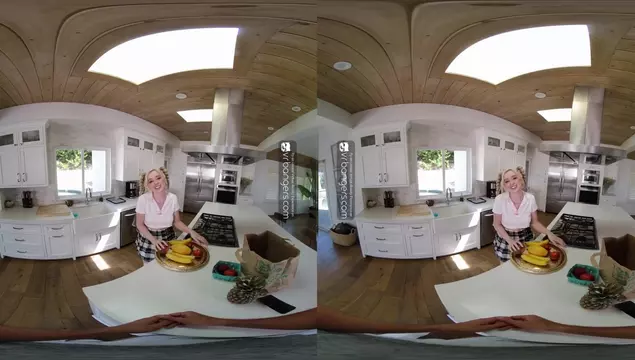 VR Porn with a Young Braided Slut